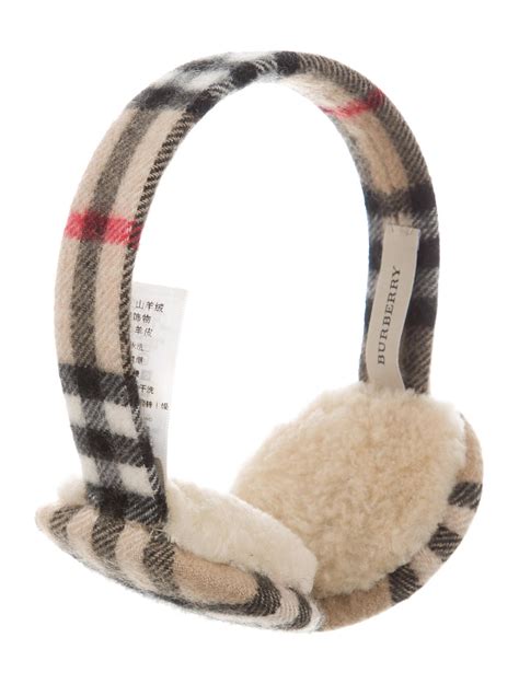 burberry navy cashmere check nova earmuffs|Burberry London Nova Check Cashmere Earmuffs .